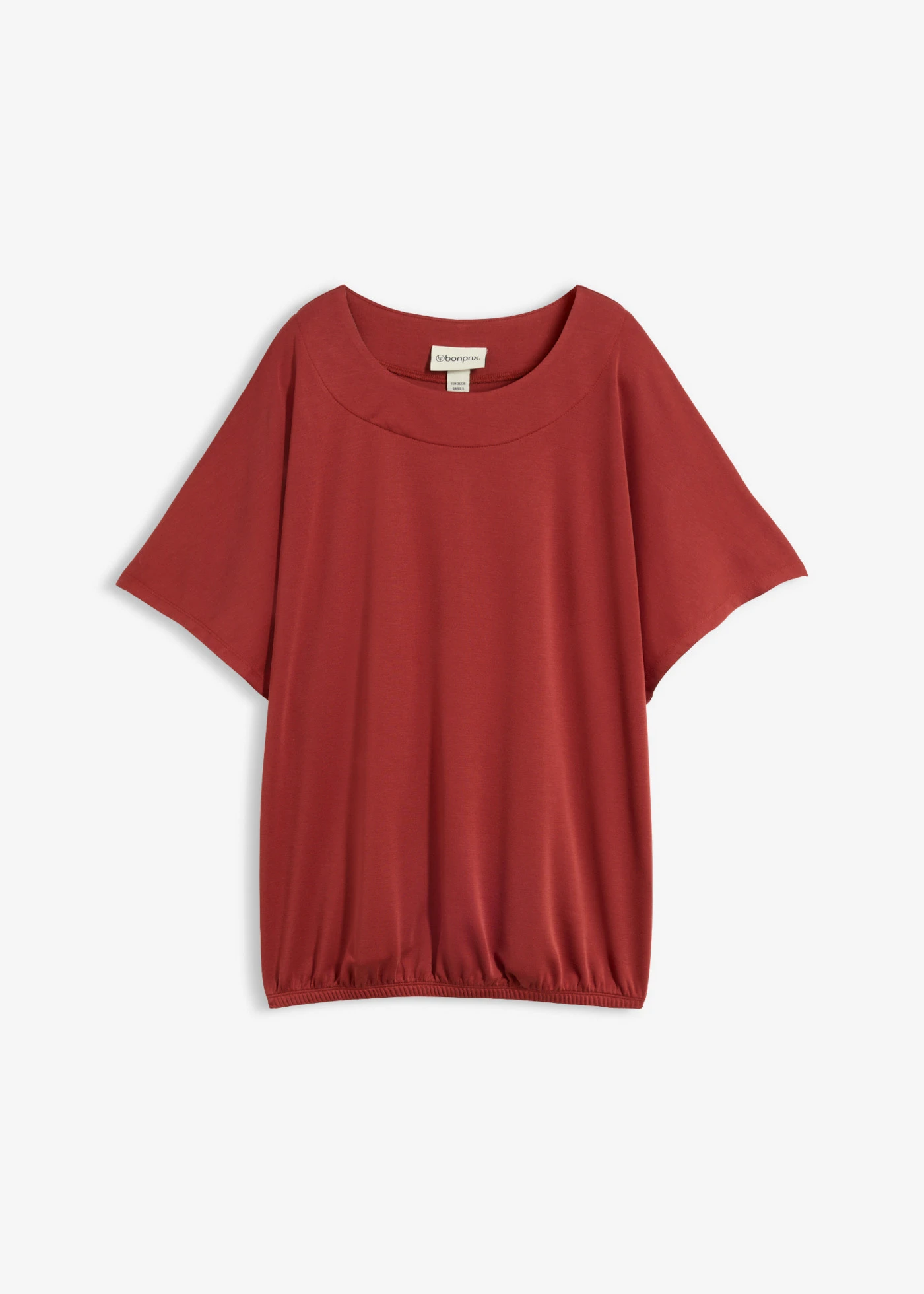 Koszulka oversize z miękkiego materiału z wiskozą • czerwony pustynny • sklep bonprix