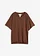 T-shirt oversize doux, Couleur: marron