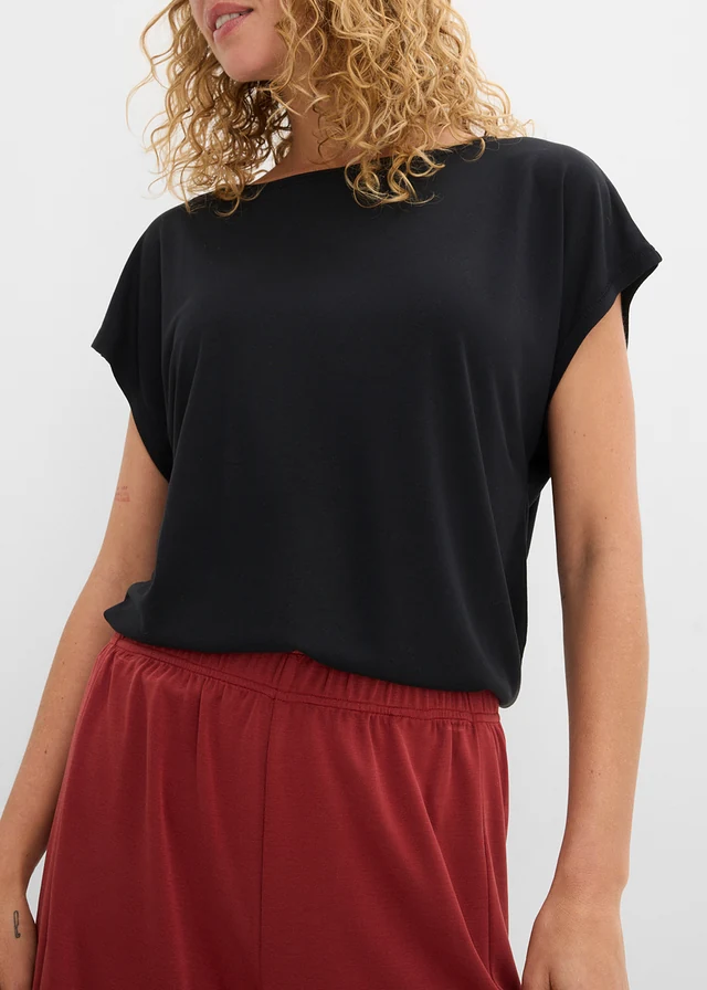 Bermuda taille extensible en matière douce • rouge désert • product-page.page-title-suffix