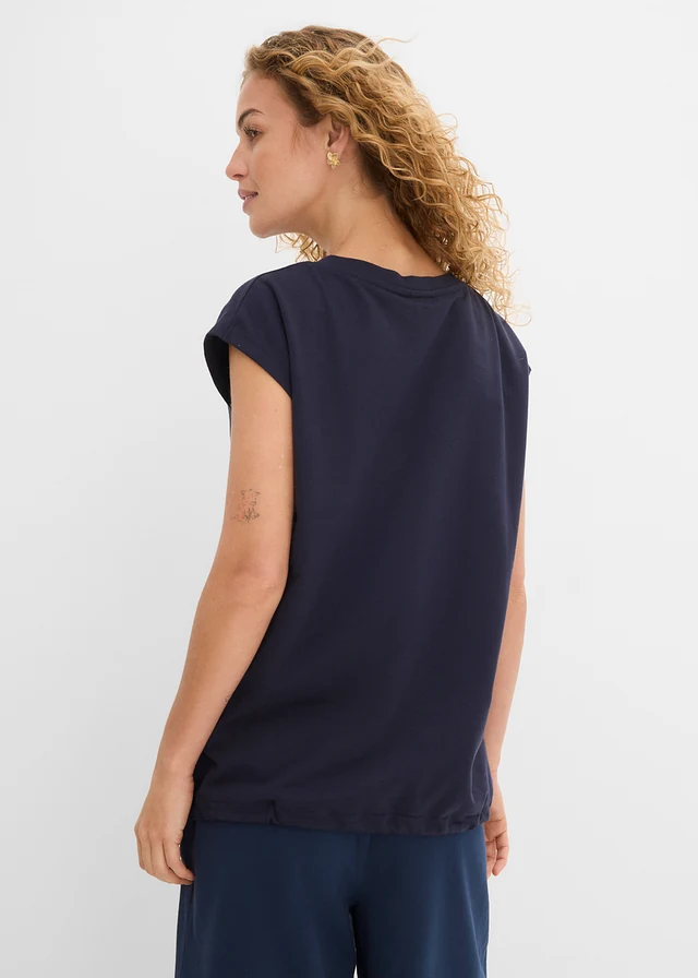 Sweat-shirt 100% coton, Couleur: bleu foncé