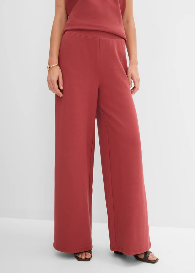 Marlene Dietrich broek van piqué • woestijnrood • product-page.page-title-suffix
