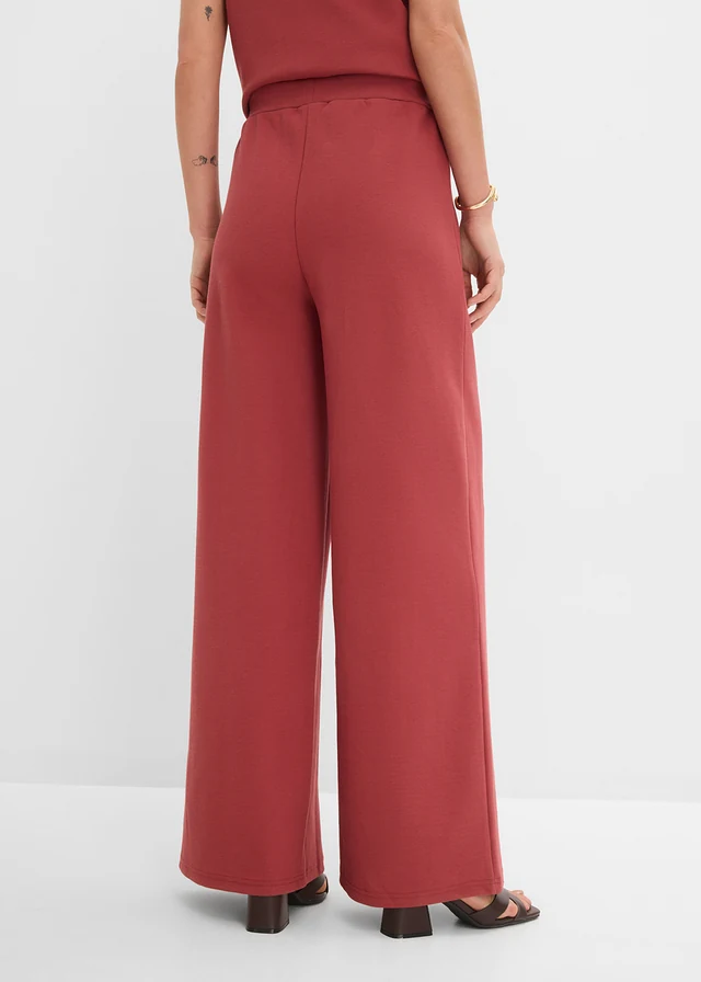 Marlene Dietrich broek van piqué • woestijnrood • product-page.page-title-suffix