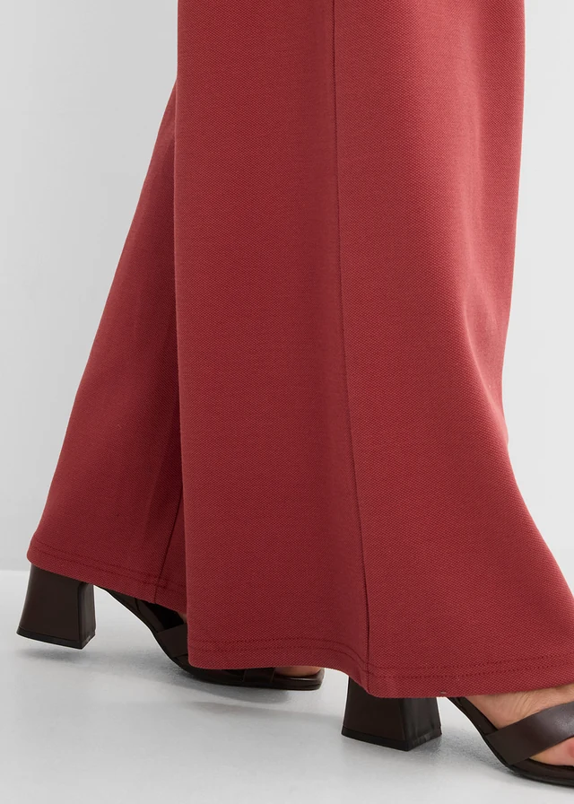 Marlene Dietrich broek van piqué • woestijnrood • product-page.page-title-suffix