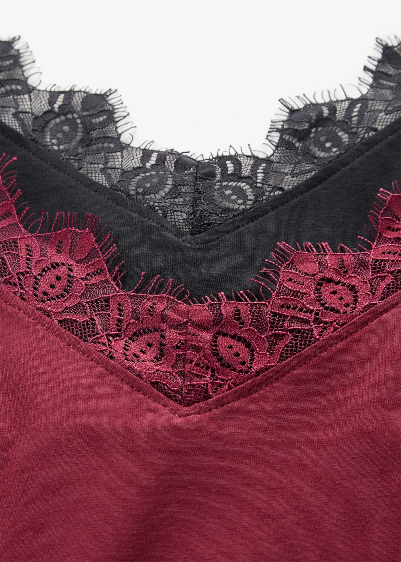 Topje met kant (set van 2) • esdoornrood+zwart • product-page.page-title-suffix