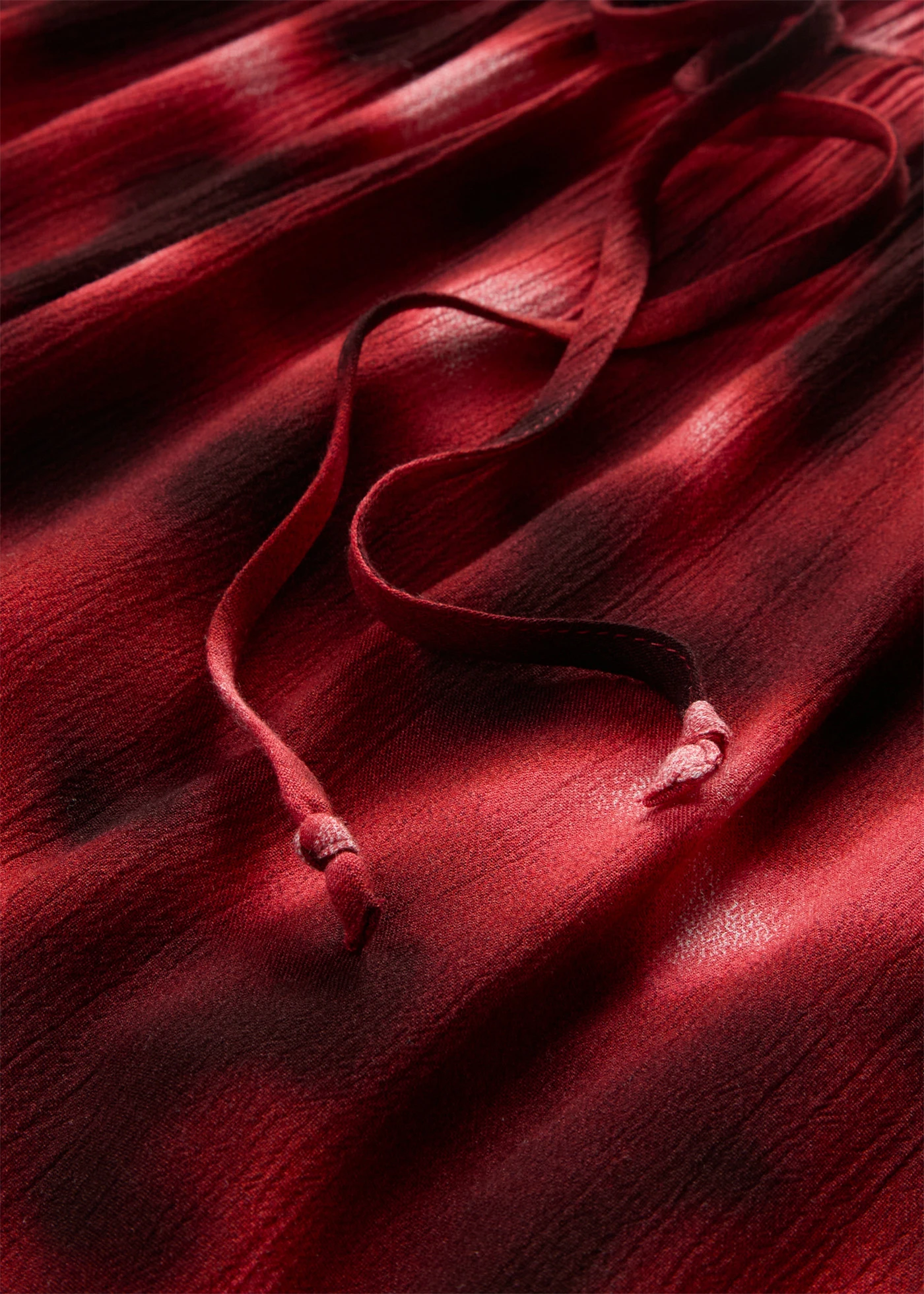Short van gestructureerde viscose • ivoorkleur-esdoornrood-mat koraal-donkerbruin met print • product-page.page-title-suffix