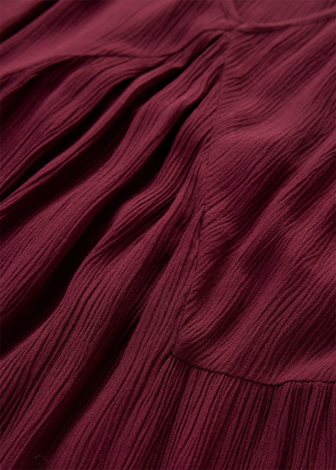 Robe midi en viscose texturée • rouge érable • product-page.page-title-suffix