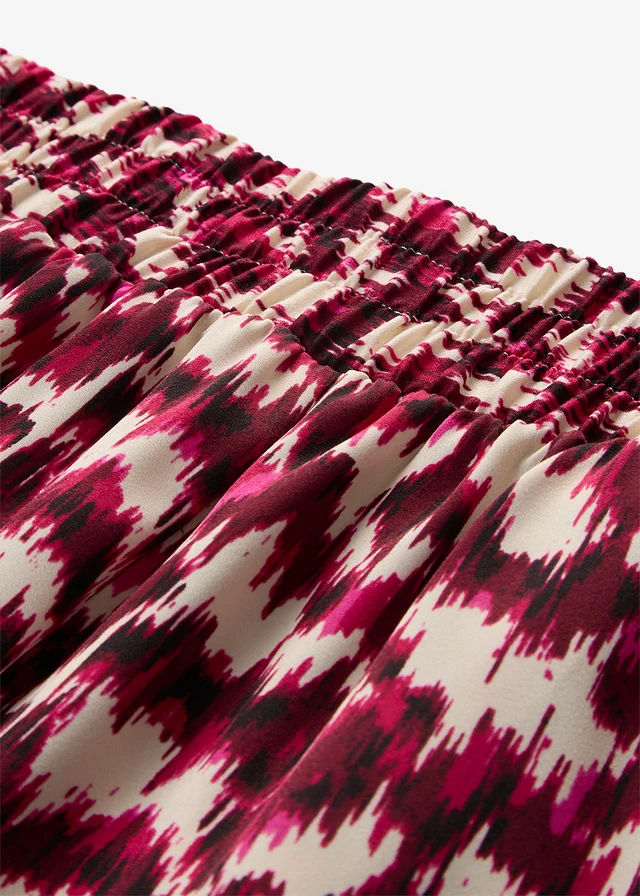 Pantalon palazzo • rouge érable imprimé • product-page.page-title-suffix