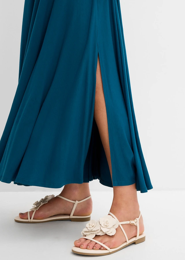 Jupe fluide en jersey viscose • pétrole • product-page.page-title-suffix