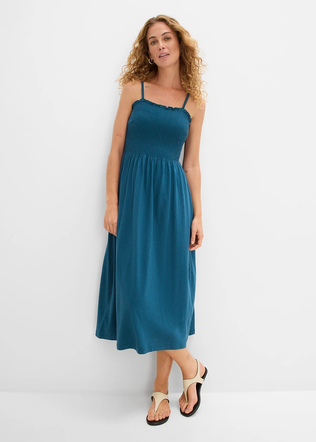 Jersey jurk van puur biologisch katoen • blauwpetrol • product-page.page-title-suffix