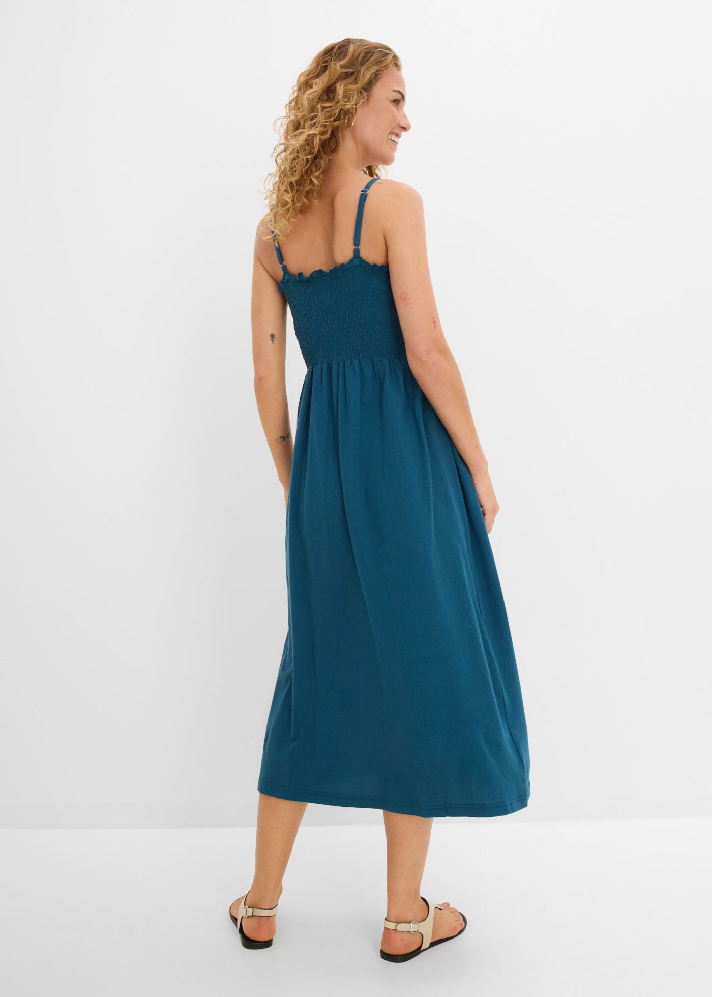 Jersey jurk van puur biologisch katoen • blauwpetrol • product-page.page-title-suffix
