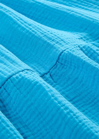 Robe courte en gaze de coton • turquoise • Boutique bonprix