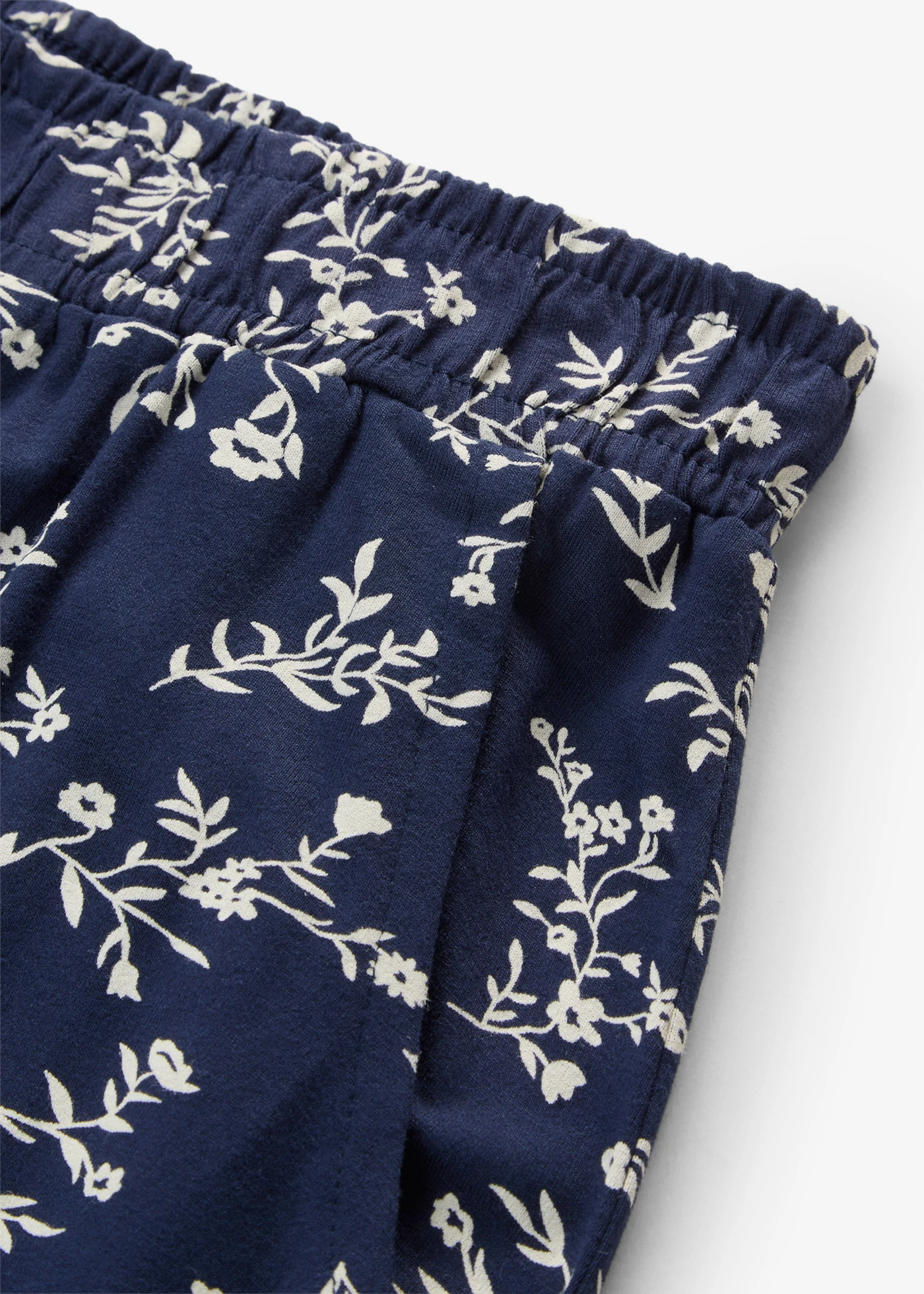 Pantalon en jersey viscose • bleu foncé floral • Boutique bonprix
