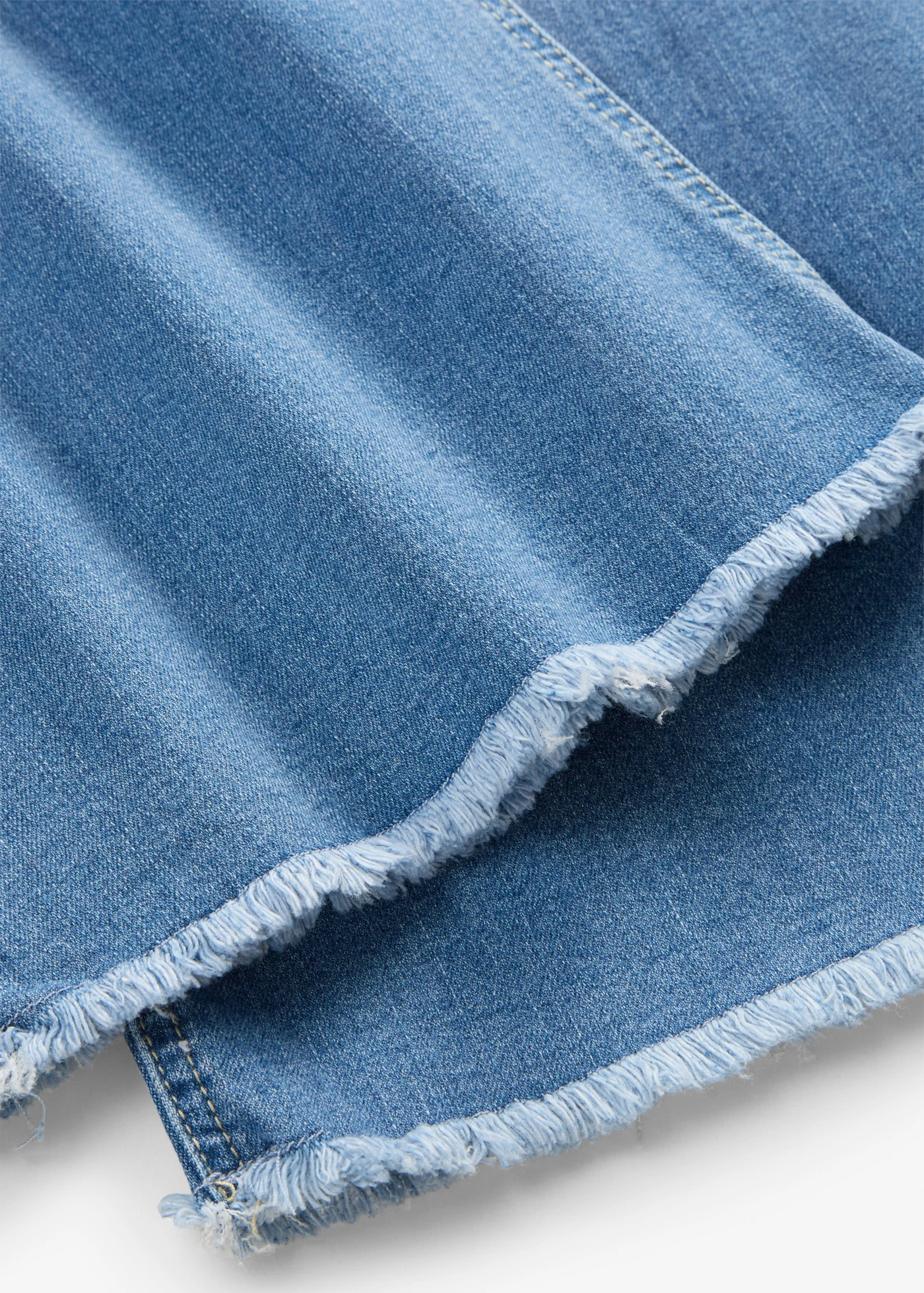 Jean large 7/8 extensible • bleu clair denim used • Boutique bonprix