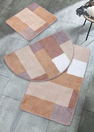 Covoraș de baie pufos cu culori pastel • bej, altele • magazin bonprix