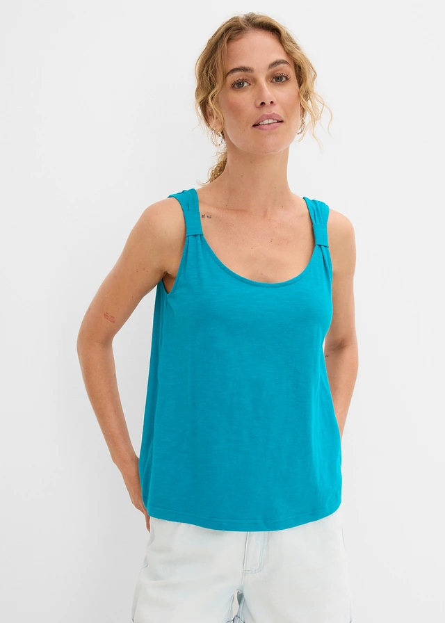 Débardeur 100% coton • bleu lagon • product-page.page-title-suffix