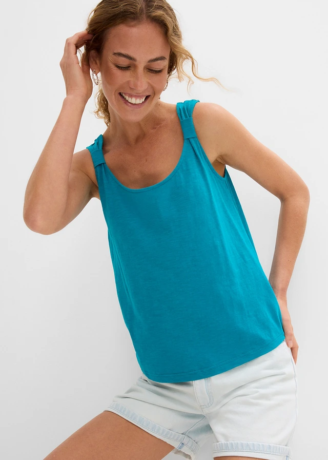 Débardeur 100% coton • bleu lagon • product-page.page-title-suffix