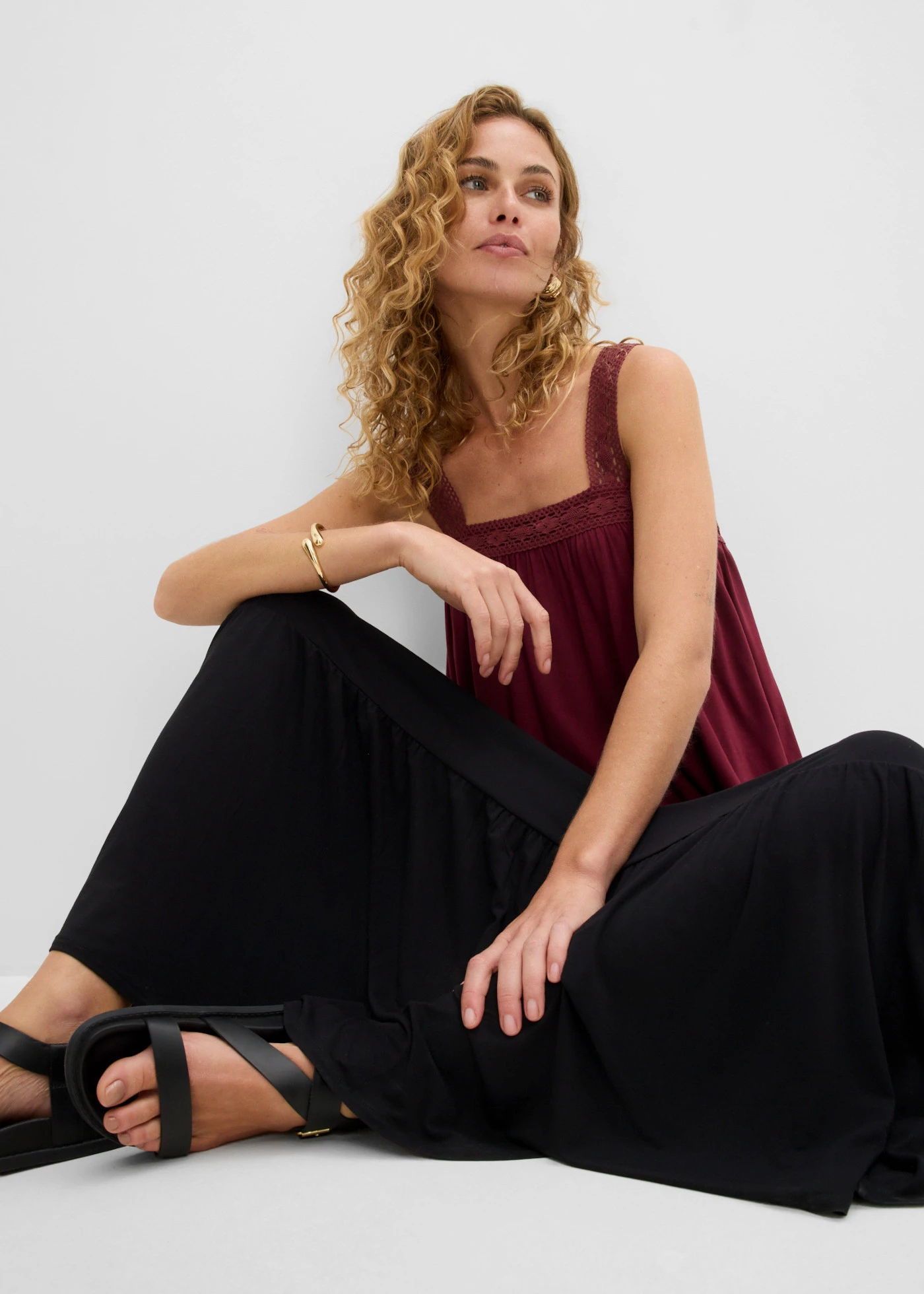 Strokenrok van een soepele viscose-mix • zwart • product-page.page-title-suffix