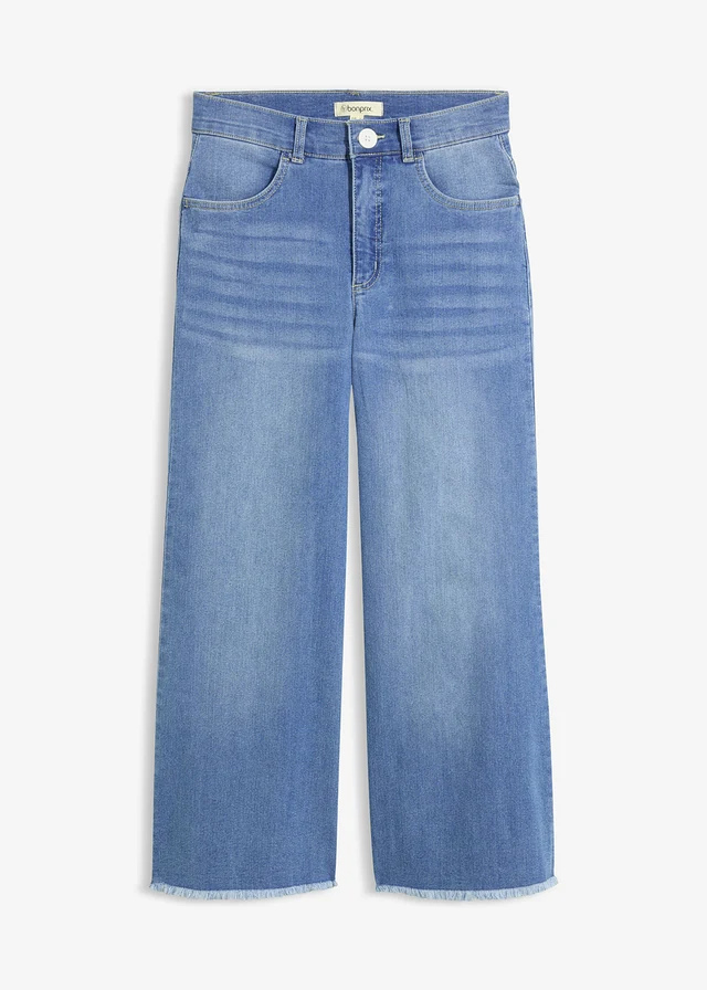 7/8 jeans, wide fit • lichtblauw denim used • bonprix online shop