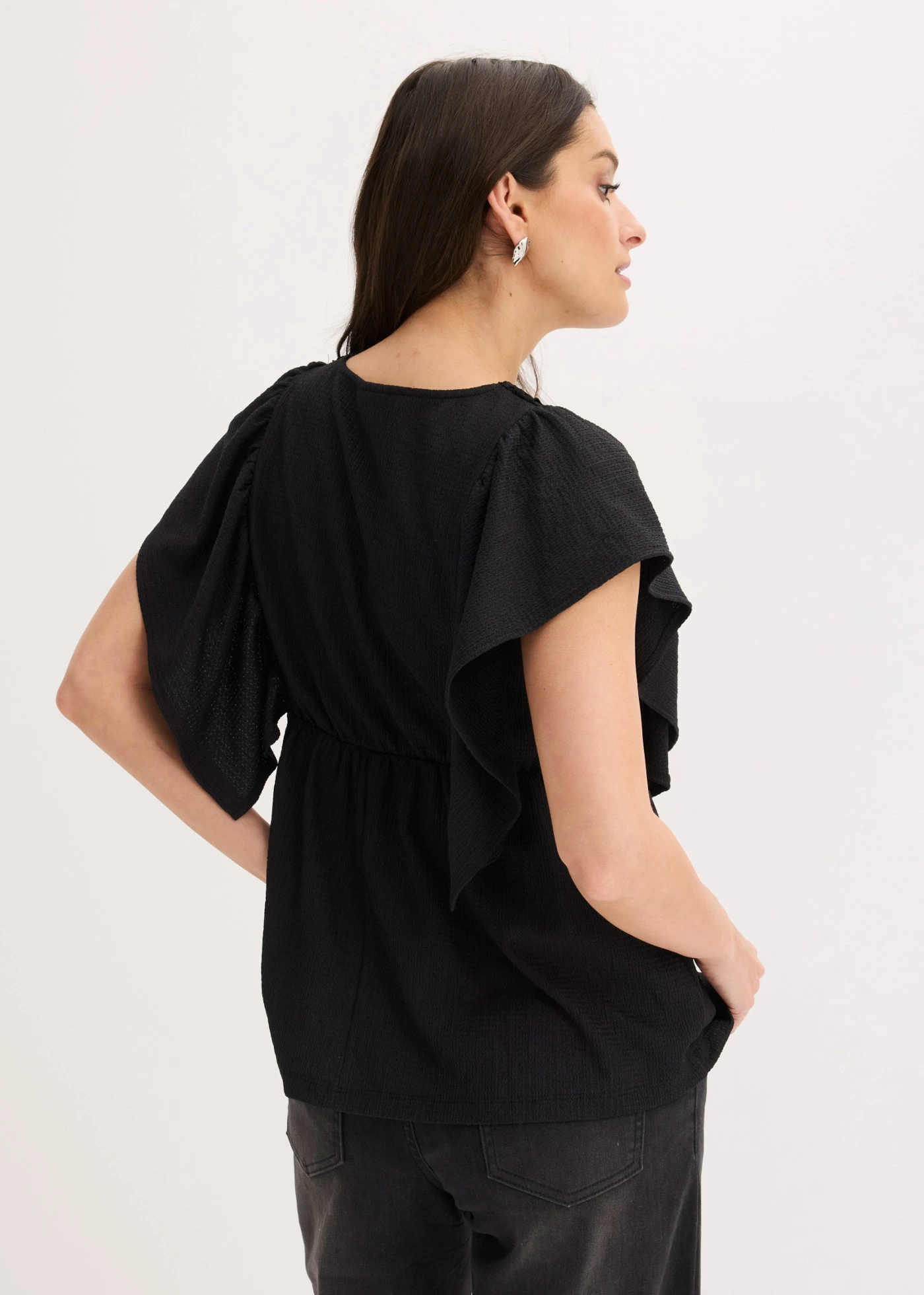 Blouse en crêpe texturé • noir • product-page.page-title-suffix