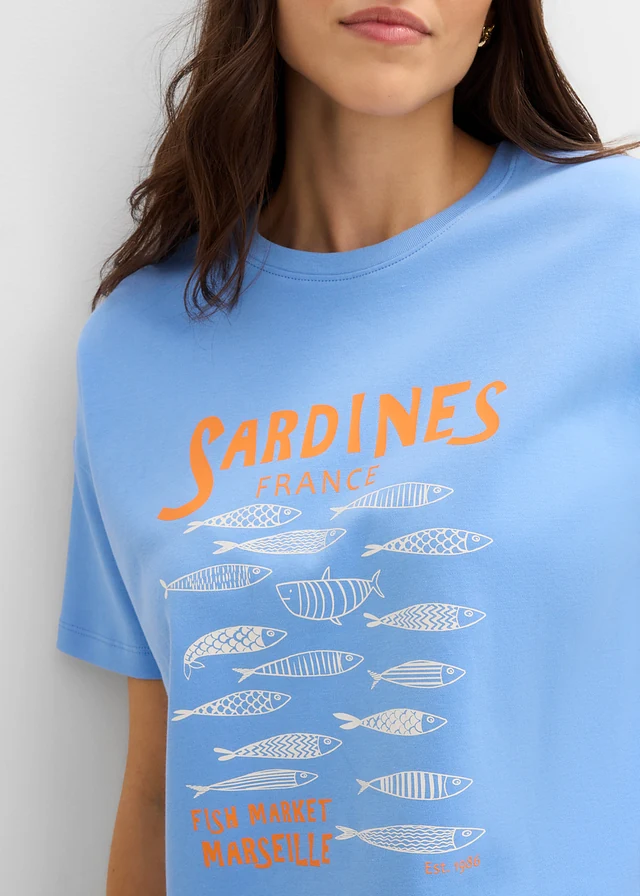 T-shirt van zwaar biologisch katoen • middenblauw • product-page.page-title-suffix