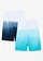 Lange jersey bermuda van biologisch katoen (set van 2), Kleur: diep aqua +donkerblauw