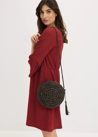 Kabelka Crossbody, malá okrúhla • tmavohnedá • obchod bonprix