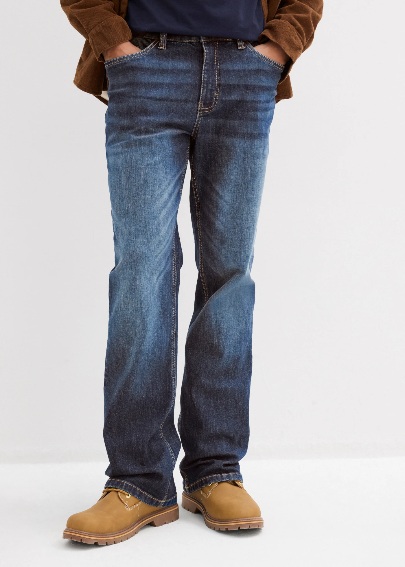 Jean regular, bootcut • bleu foncé denim • Boutique bonprix