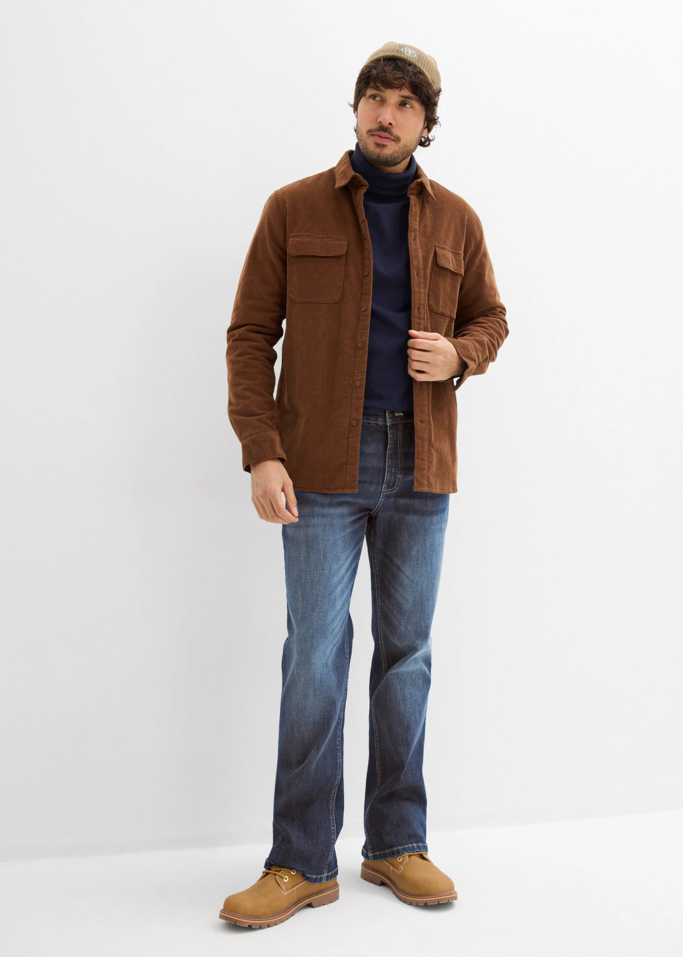 Blugi Regular Fit, bootcut • bleumarin denim • magazin bonprix