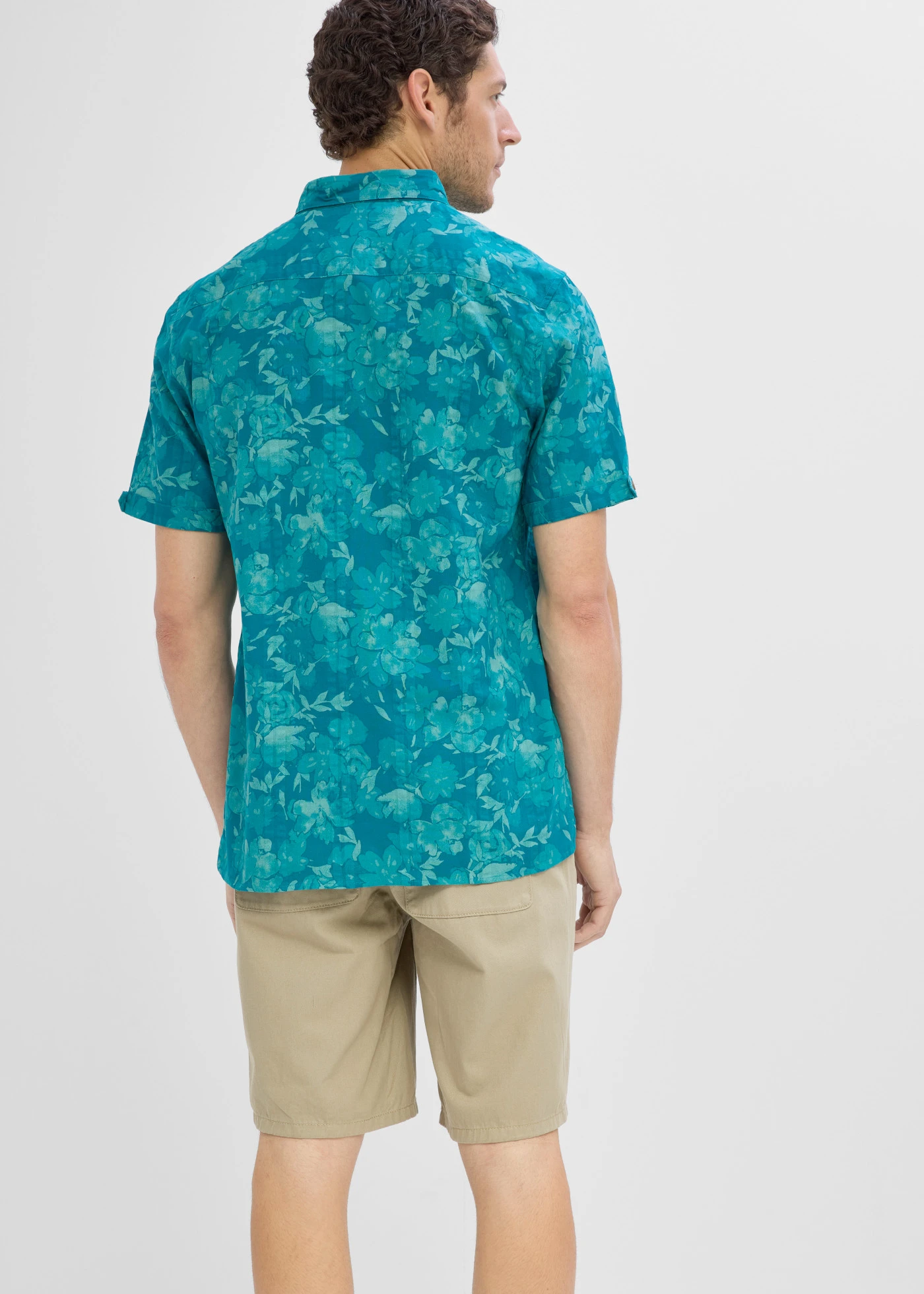 Chemise manches courtes en seersucker • bleu océan • product-page.page-title-suffix