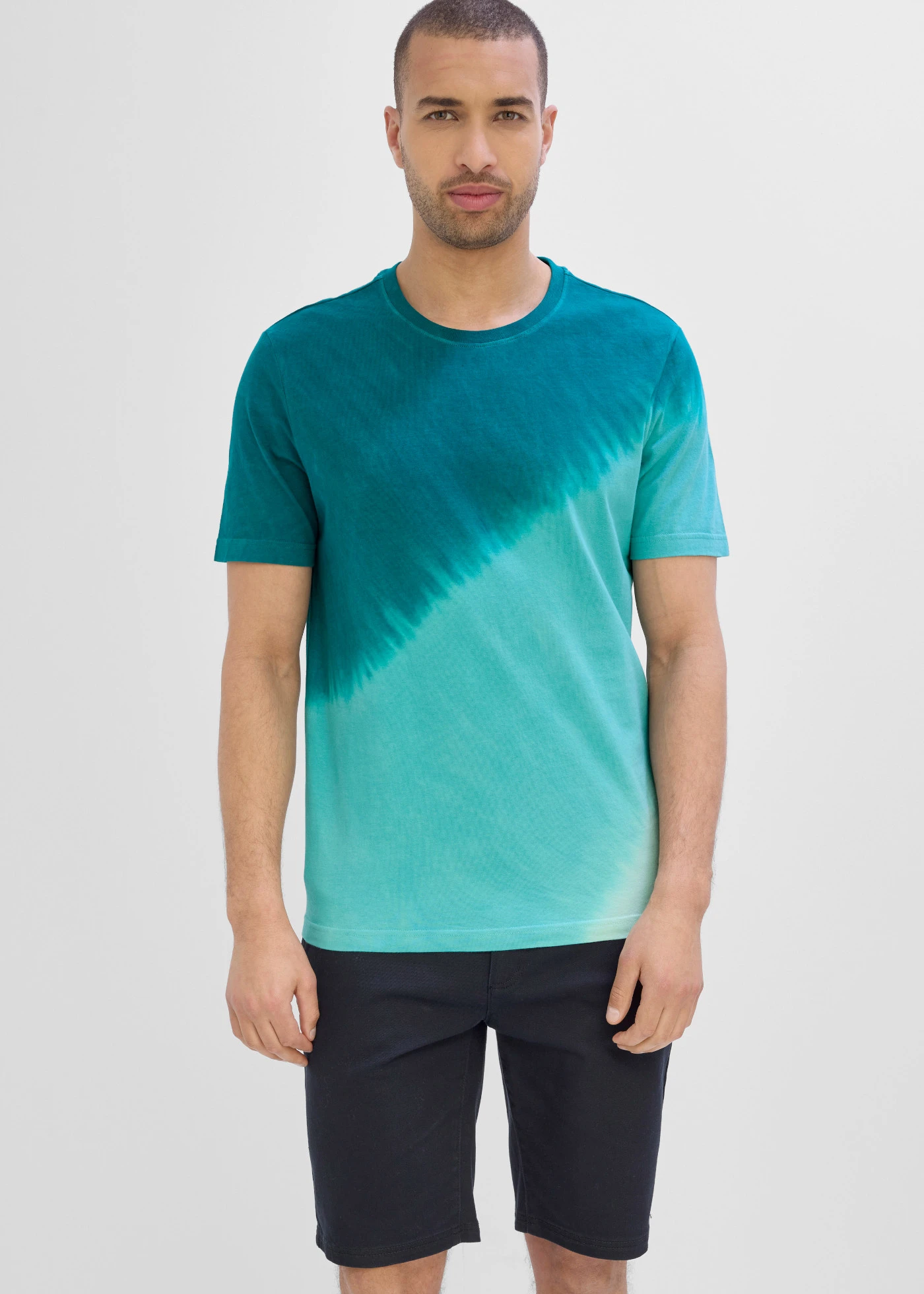 Tricou din bumbac organic 100% • turcoaz marin/verde-albastru/verde-mentă polar • magazin bonprix