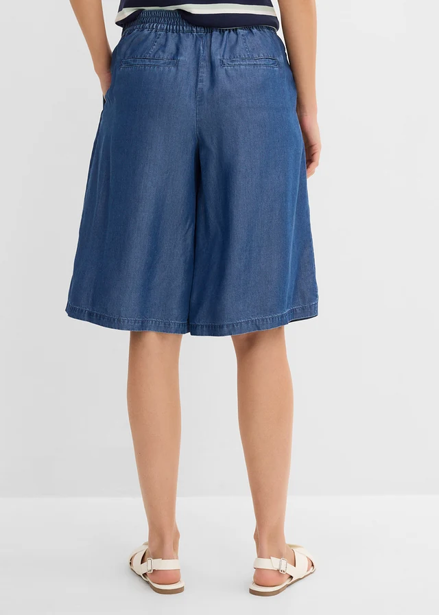 Bermuda Lyocell anyagból • kék denim • bonprix áruház