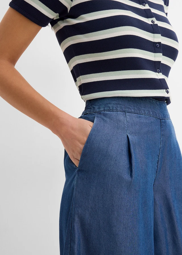 Bermude din lyocell • albastru denim • magazin bonprix