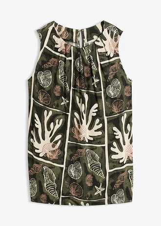 Blousetop van soepele viscose