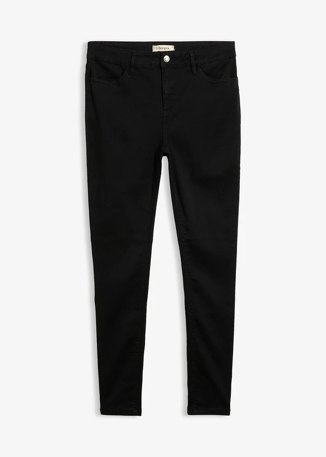 Dżinsy skinny ze średnim stanem, z super stretchem - Bonprix