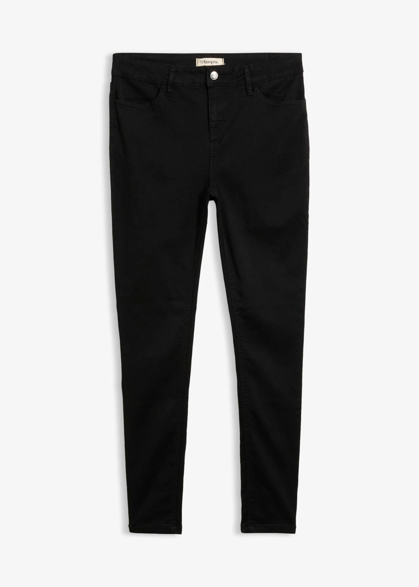 Skinny džínsy, Mid Waist, super strečové • čierna denim • obchod bonprix