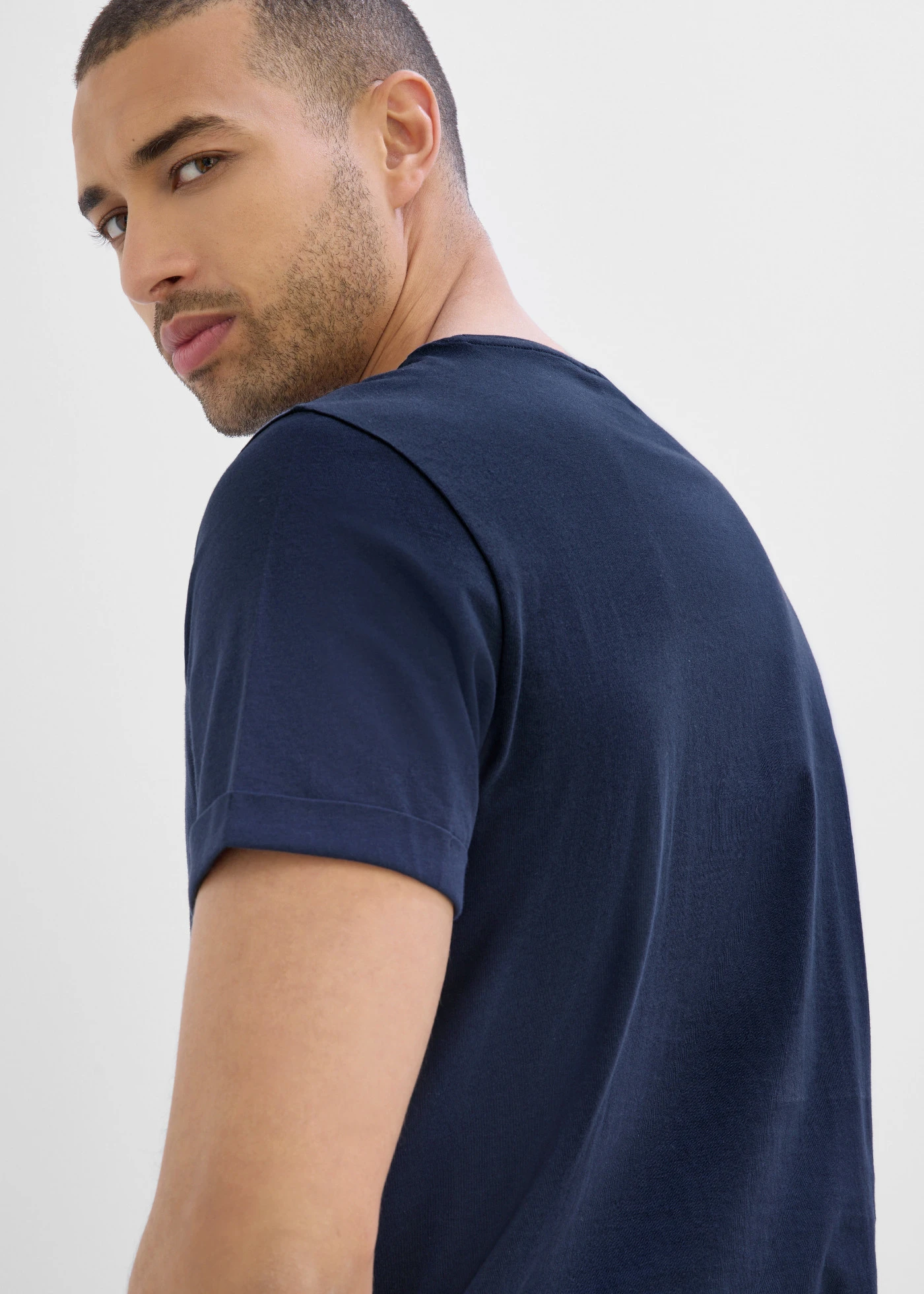 T-shirt 100% coton • bleu foncé imprimé • product-page.page-title-suffix