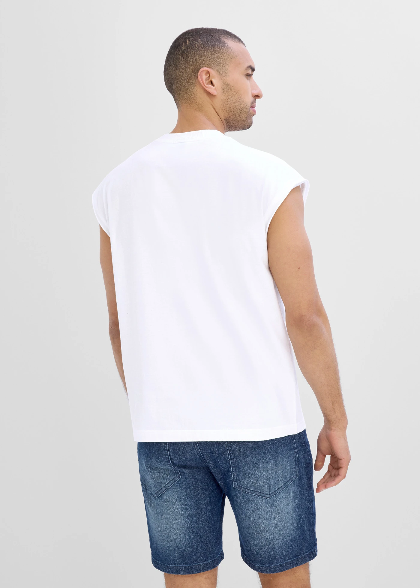 Tanktop, loose fit (set van 2) • donkerblauw+wit met print • product-page.page-title-suffix