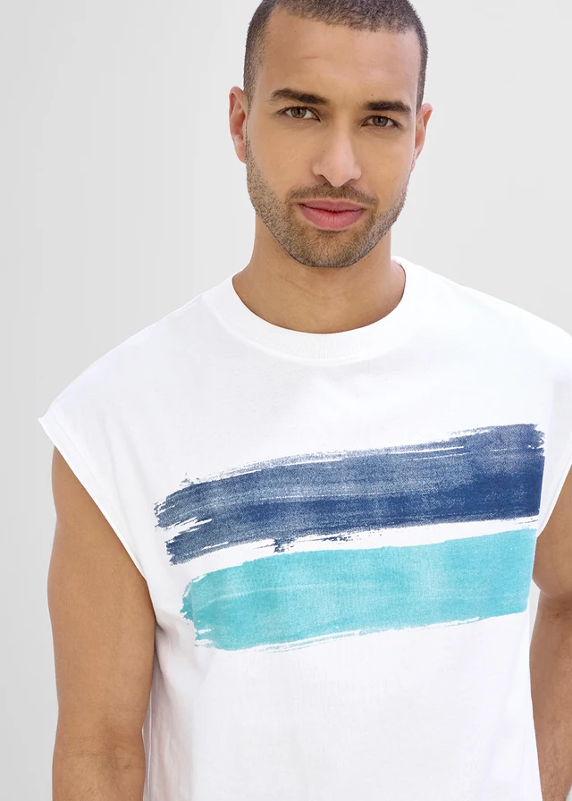 Lot de 2 débardeurs, loose • bleu foncé/blanc imprimé • product-page.page-title-suffix