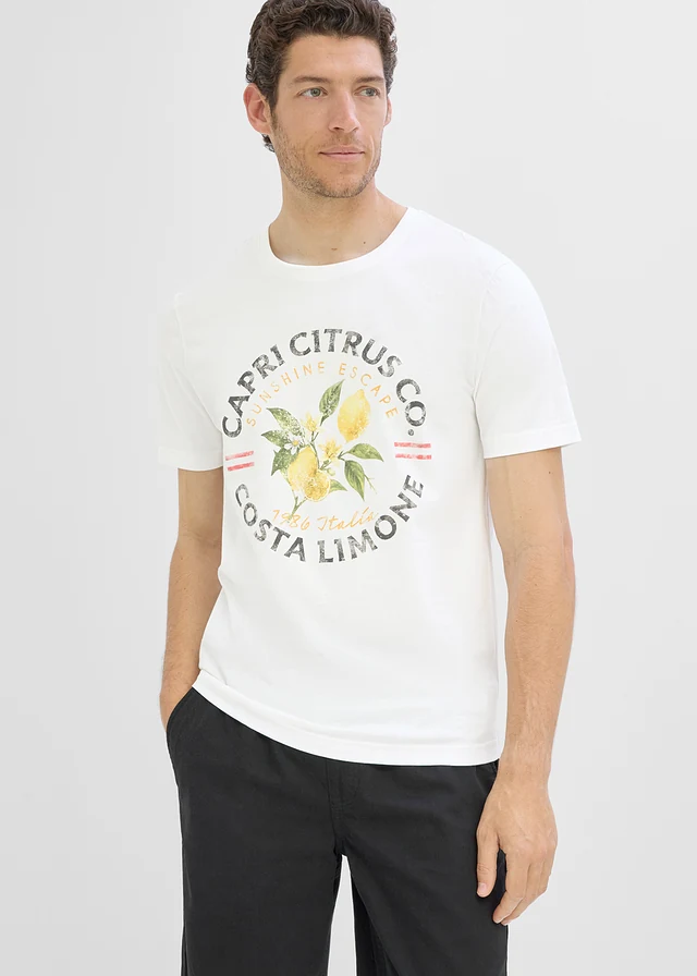 T-shirt 100% coton • blanc imprimé • product-page.page-title-suffix