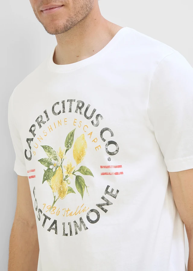 T-shirt 100% coton • blanc imprimé • product-page.page-title-suffix
