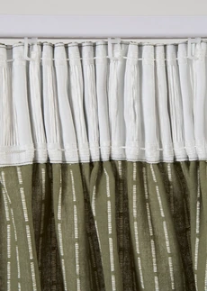 Gordijn van biologisch katoen (1 stuk) • olijfgroen-crème • bonprix online shop