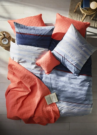 Couvre-lit matelassé, Couleur: corail