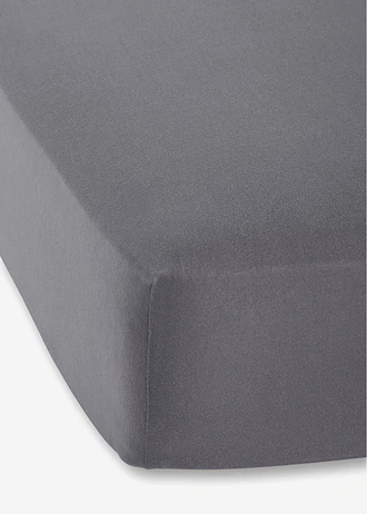 Drap-housse en jersey 40 cm • anthracite • Boutique bonprix