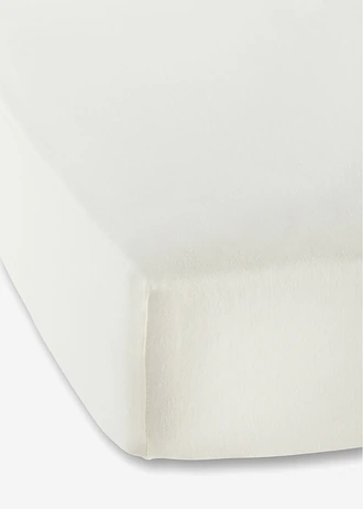 Cearceaf din jerse cu tiv elastic, 40cm • crem • magazin bonprix