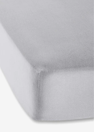 Drap-housse en jersey 40 cm, Couleur: gris clair