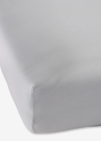 Drap-housse en jersey confortable • gris clair • Boutique bonprix