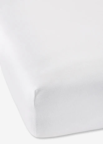 Jersey Comfort hoeslaken, Kleur: wit