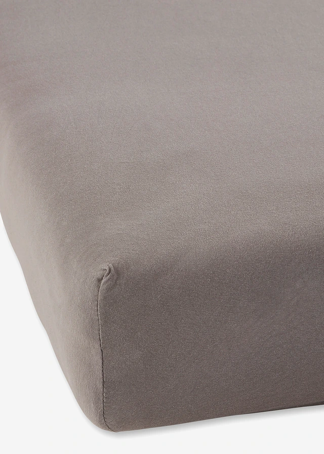 Jersey Comfort hoeslaken • taupe • bonprix online shop