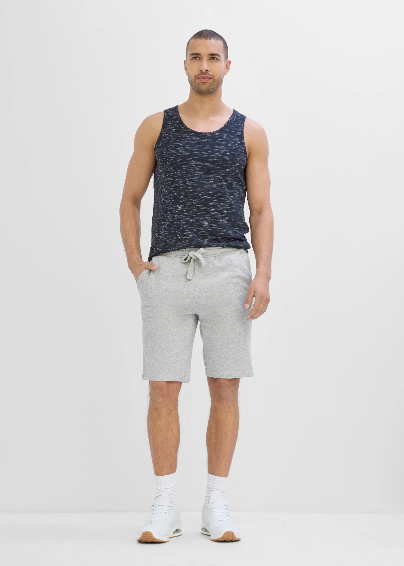 Bermuda sweat • gris clair chiné • product-page.page-title-suffix