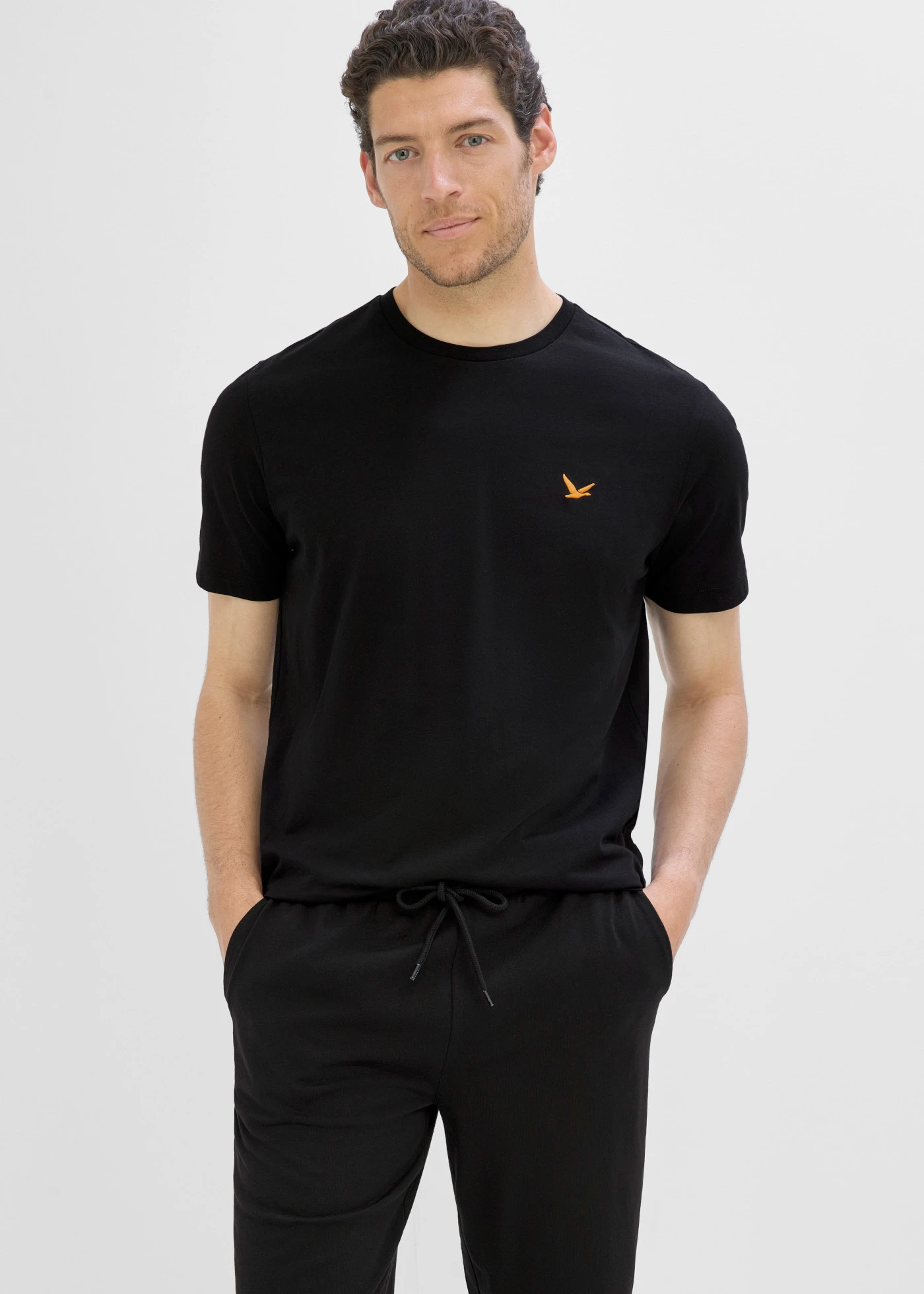 Lot de 2 T-shirts 100% coton • bleu pétrole + noir • product-page.page-title-suffix